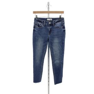 Vervet Womens Skinny Jeans Blue Cotton Mid Rise 24 Inseam Size 26